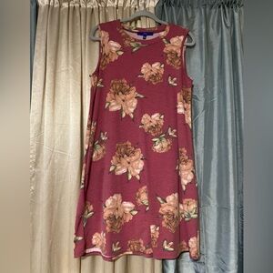 Floral Sleeveless Dress - Pink